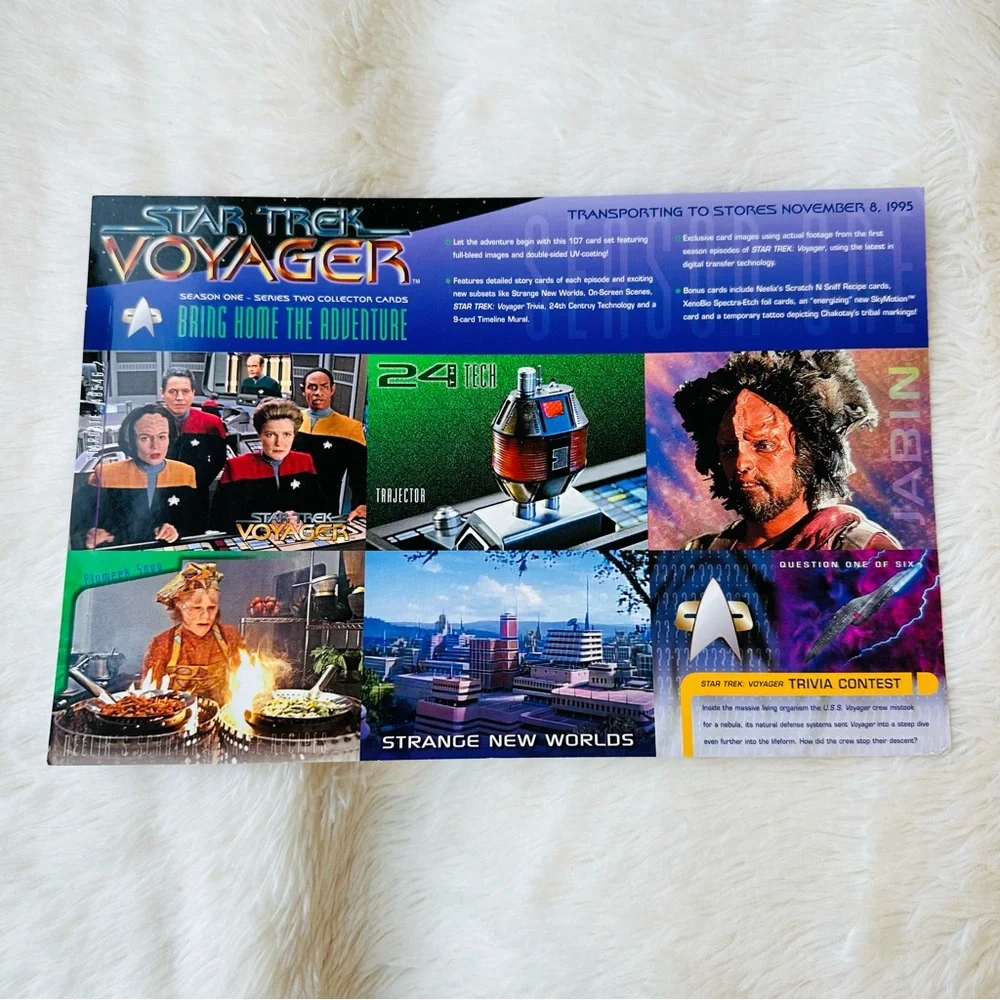 ๐ STAR TREK 1995 TRADING CARDS ๐ฅ NEXT GENERATION SEASON 1 ๐ฅ 5 UNCUT PROMO - Picture 1 of 6